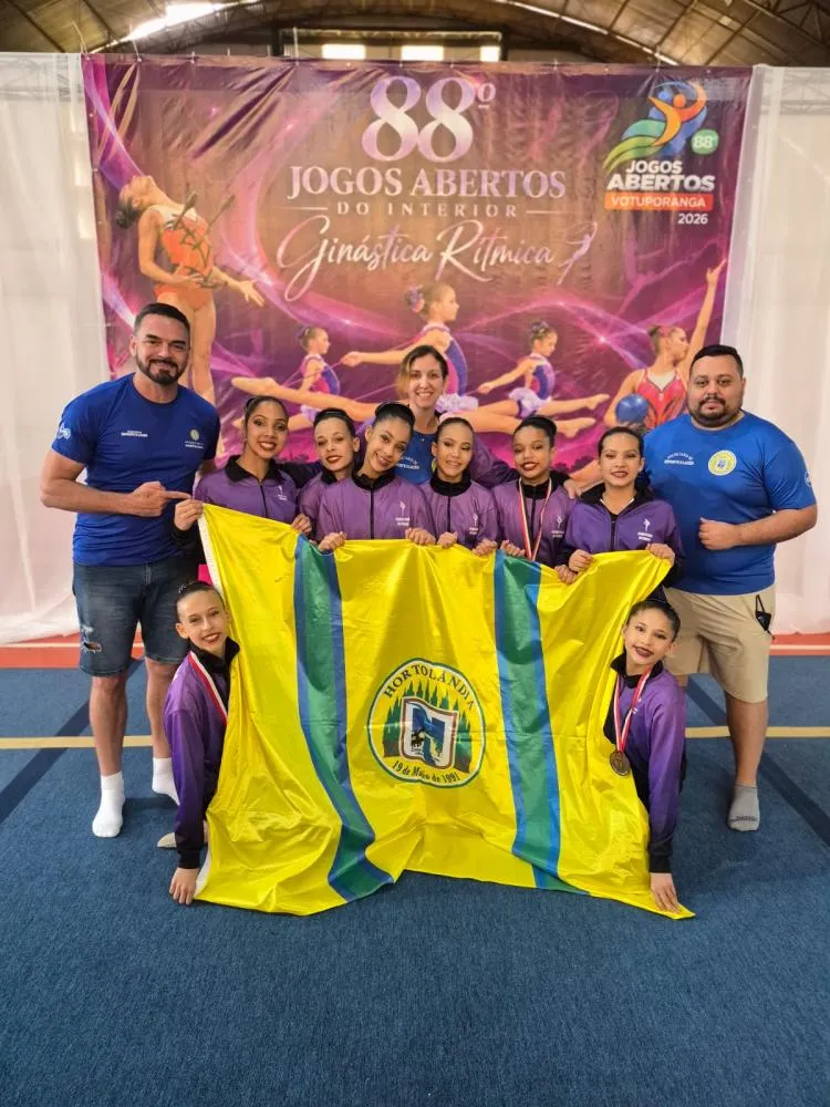 Ginástica rítmica de Hortolândia é um dos destaques nos Jogos Abertos do Interior