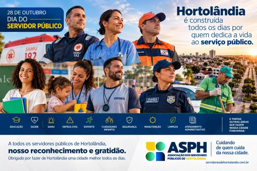 Hortolândia é construída todos os dias por quem dedica a vida ao serviço público
